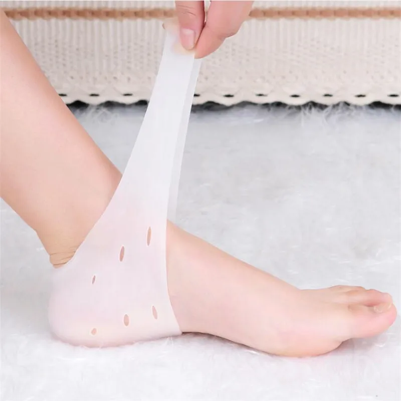Shoe Insoles Heel Cushion Insole Heel Insoles Heel Cushion Protector Heel Protector Patches Heel Protector Pads Heel Socks Heel Protector 2Pc Insoles Foot Heel Anti Cracking Anti-slip Moisturizing Cushion Silicone Protector Heel Socks Foot Care Protective Pads