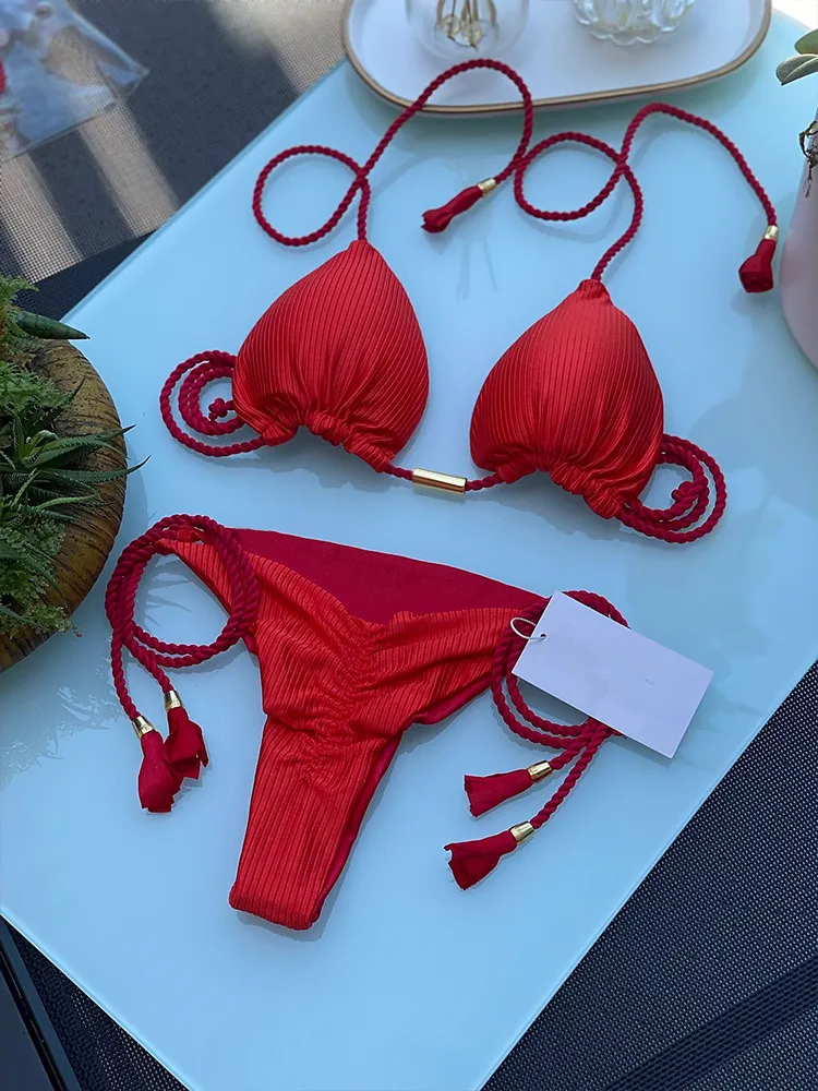 Adjustable Bandage Bikini Set 2023 Swimwear Swimsuit Woman Sexy Bathing Suits Solid Bikinis Triangle Female Summer Beachwear Best Sellers In Women's Clothing Adjustable Bandage Bikini Set 2023 Swimwear Swimsuit Woman Sexy Bathing Suits Solid Bikinis Triangle Female Summer Beachwear Best Sellers In Women's Clothing