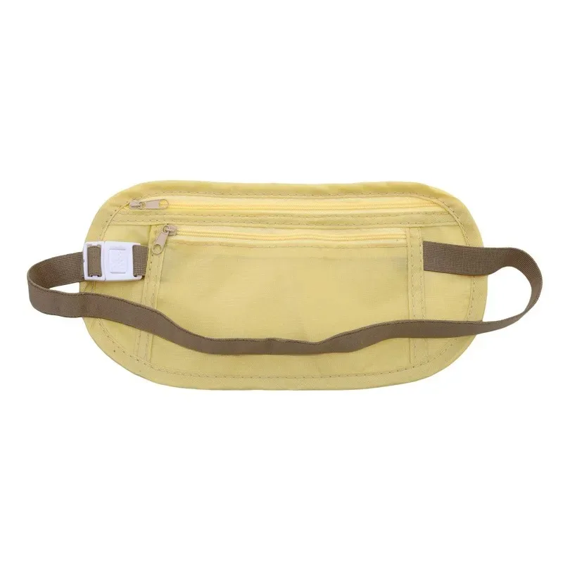 Invisible Travel Waist Packs Pouch for Passport Money Belt Bag