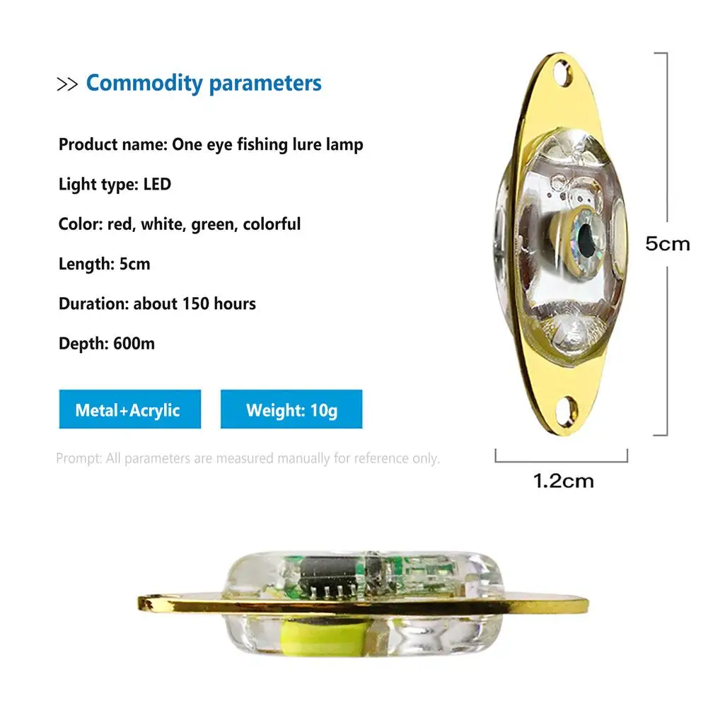 Led Fishing Lures Electronic Spoons Underwater Flasher Fishing Bait Squid Carp Luminous Lure Bait For Freshwater Saltwater