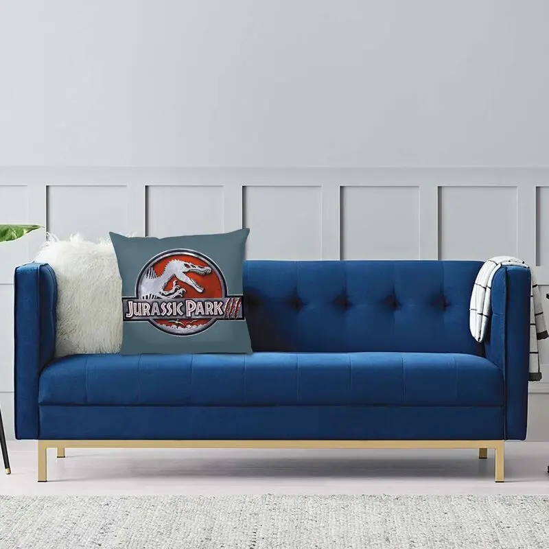 Housse De Coussin Dinosaure T-Rex - 45x45cm, Polyester, Fermeture éclair Invisible - 13