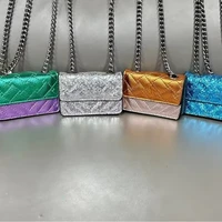 K G eagle head bag mini bag  thread color block glossy surface card holder one-shoulder crossbody chain bag for women 2