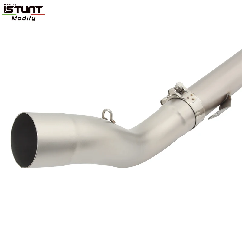 Full Motorcycle Exhaust System Slip On For Zontes GK350 GK350R GK 350 X S T Escape Modify Front Link Pipe Moto Muffler DB Killer - Image 3