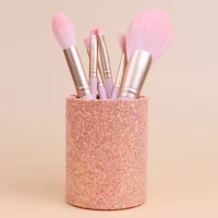 Sparkling Makeup Brush Bucket Cosmetic Storage Pen Box Comb Lipstick Brush Container Home Storage Box For Desktop 2