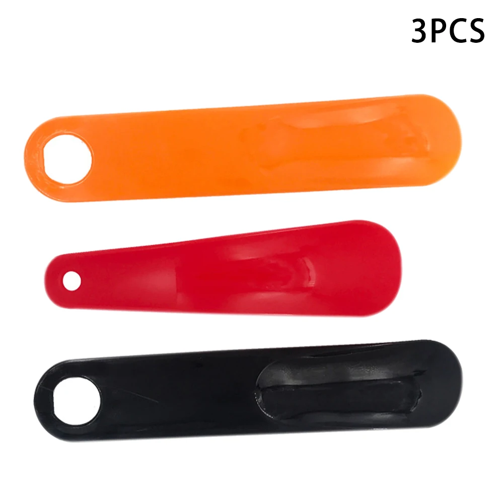 

3pcs Hanging Kids Adults Mini Pregnancy Practical Shoe Horn With Hole Plastic Convenient Handheld Home Travel Professional