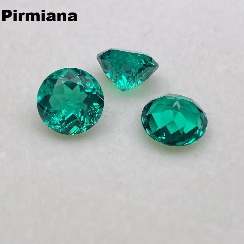 Pirmiana Columbia Color Lab Grown Emerald  Hand Made Gemstone  for Jewelry Rings Earrings Making rings necklaces earrings storage box dust proof multi function jewel box trinkets hand ornaments