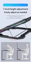 Jomaa RGB Gaming Laptop Stand Air Cooler Notebook Stand Holder with 6 fans Cooling Fan Base Suit for 12-17 inch Laptop - Image 6
