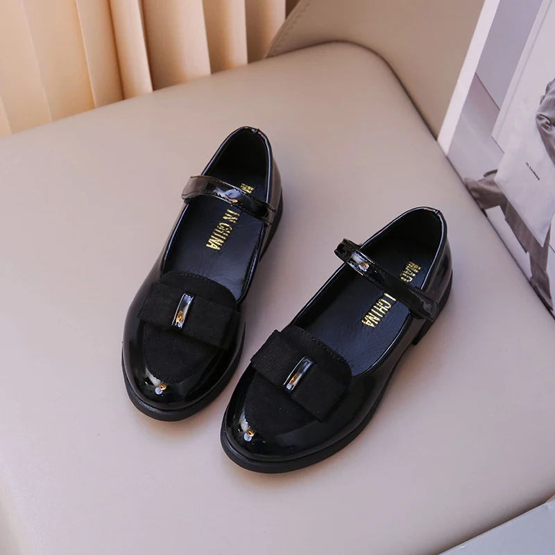 Leather Princess Dress Shoes for Girls Kids Casual Flats