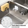 1/2/3/6/10pcs Sponge Holders Kitchen Self Adhesive Sink Sponges Drain Drying Rack Holders Wall Hooks Sink Accessories 6