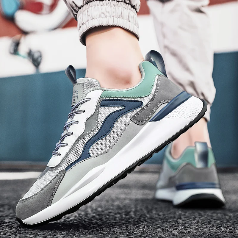 Herren-Arbeits-Industrie-Sneaker, Sport-Laufschuhe, rutschfest, für drinnen und draußen, atmungsaktive Arbeits-Turnschuhe_voghion.com