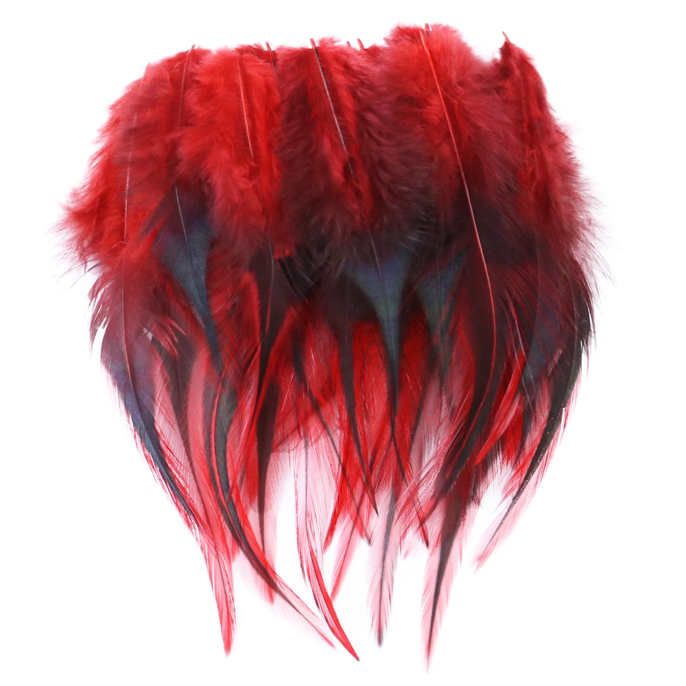 Natural Chicken Feather 100pcs 4-6inch Rooster Handicraft Jewelry Fly Tying Materials