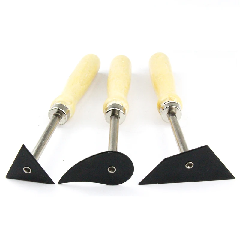 3PCS Tungsten Steel Knife Pottery Clay Trimming Scraper Ceramics Modling Tool Clay Sculpture Fettling Tools