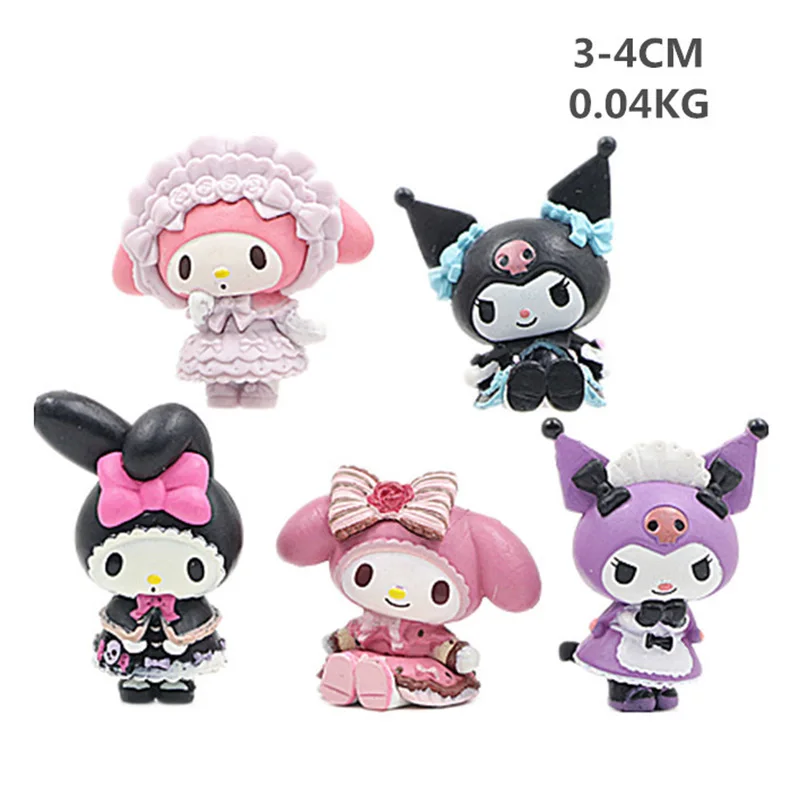 Em promoção! Sanrio, 5cm Hello Kity Figura Boneca Bonito Anime, Filme De  Desenhos Animados Periférica Brinquedos Vestir Figuras De Ação Kawaii  Material De Pvc Crianças