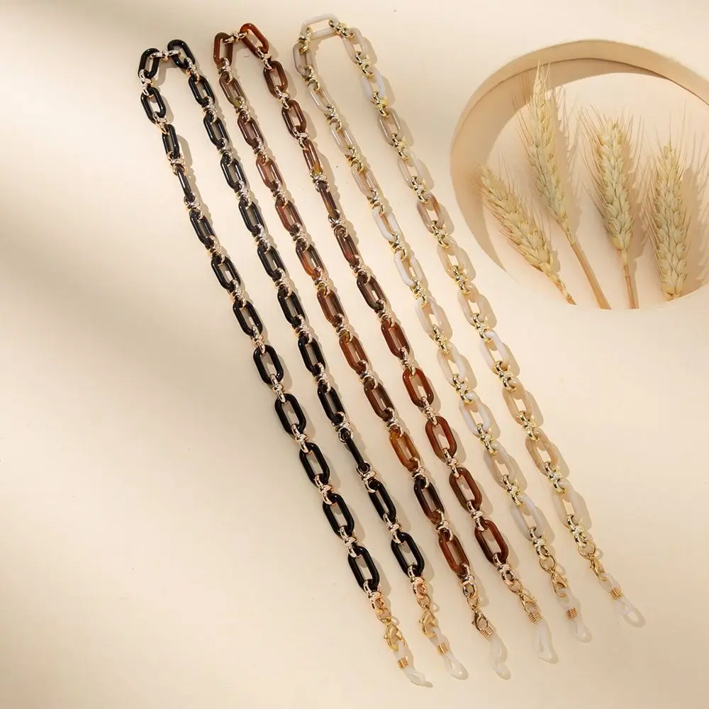 

Temperament Women Simple Anti-lost Non-slip Acrylic Neck Strap Elegant Glasses Chains Mask Hanging Rope Sunglasses Eyewear