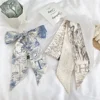 Super Beautiful Scarf 26 Letters Silk Scarf Headband Jungle Alphabet Print Bag Streamer Women Fashion Brand Design Silk Scarf 3