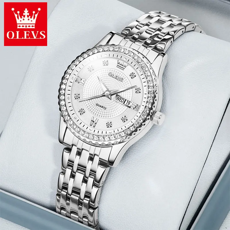 ساعة يد كوارتز مقاومة للماء من الفولاذ المقاوم للص...