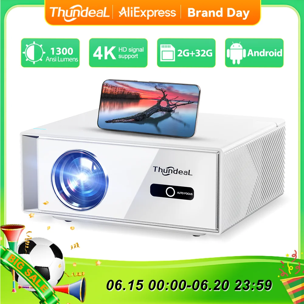 Projektor Android ThundeaL TD95W z EU za $153.67 / ~576zł
