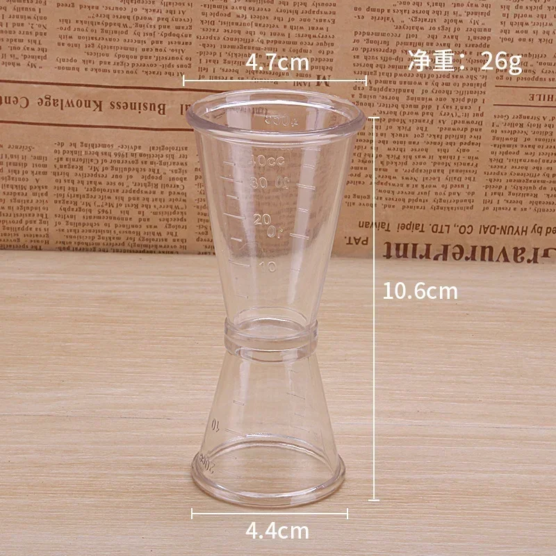10/20ml or 20/40ml Cocktail Shaker Measuring Jigger Stainless Steel Measuring Cups Kitchen Bar Tool Scale Beverage Alcohol Gadget