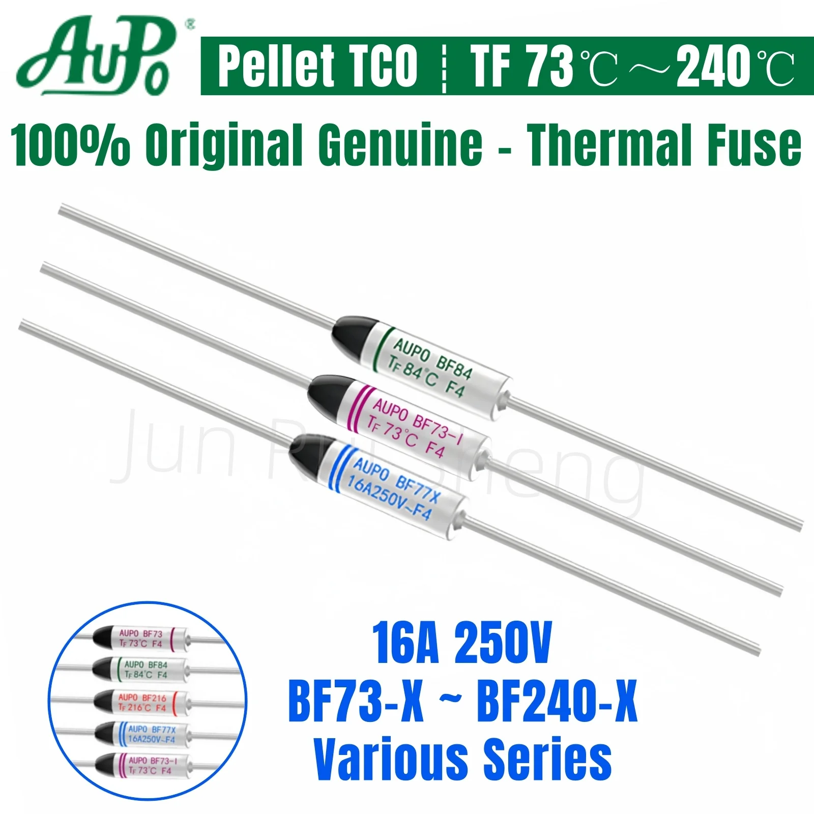 5PCS BF-X Temperature Fuse 16A 250V Thermal Fusing TF 73 77 84 94 99 104 113 117 121 133 142 157 172 184 192 216 229 240 Degrees