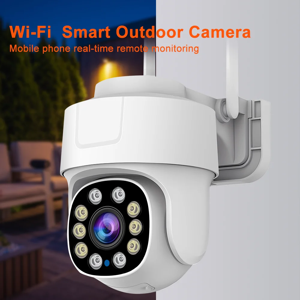 ANSVICAM 5MP Wifi PTZ Camera Outdoor 10X Zoom Security IP Camera Color Night Vis
