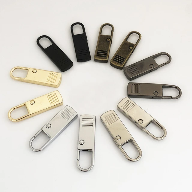 5/10pcs Metal Universal Replacement Zipper Slider Remove Zipper Puller  Zipper Repair Kit for Craft Sewing Tools