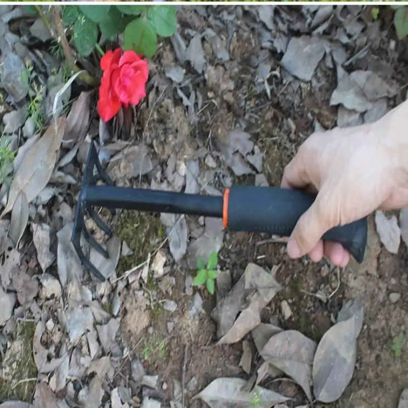 Thickened Garden Rake Durable Anti-Rust Five Claw Tooth Loosen Soil Rake Removing Weeds Grass Digging Gardening Tool 5
