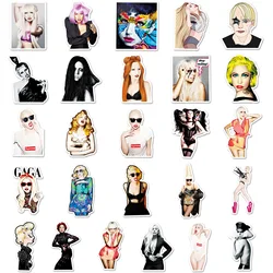 50PCS Lady Gaga Inspired Waterproof Graffiti Stickers (50PCS)