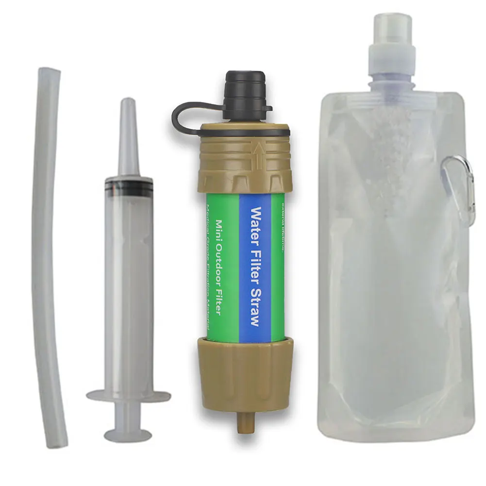Personal Water Purifier Water Filtration System Camping Purification
