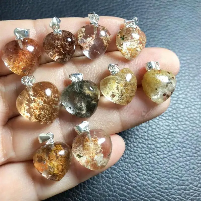 

Природный цвет, садовые кварцевые подвески, ювелирные изделия для женщин и мужчин, лечебные Хрустальные Бусины, энергетический драгоценный камень, 1 шт.