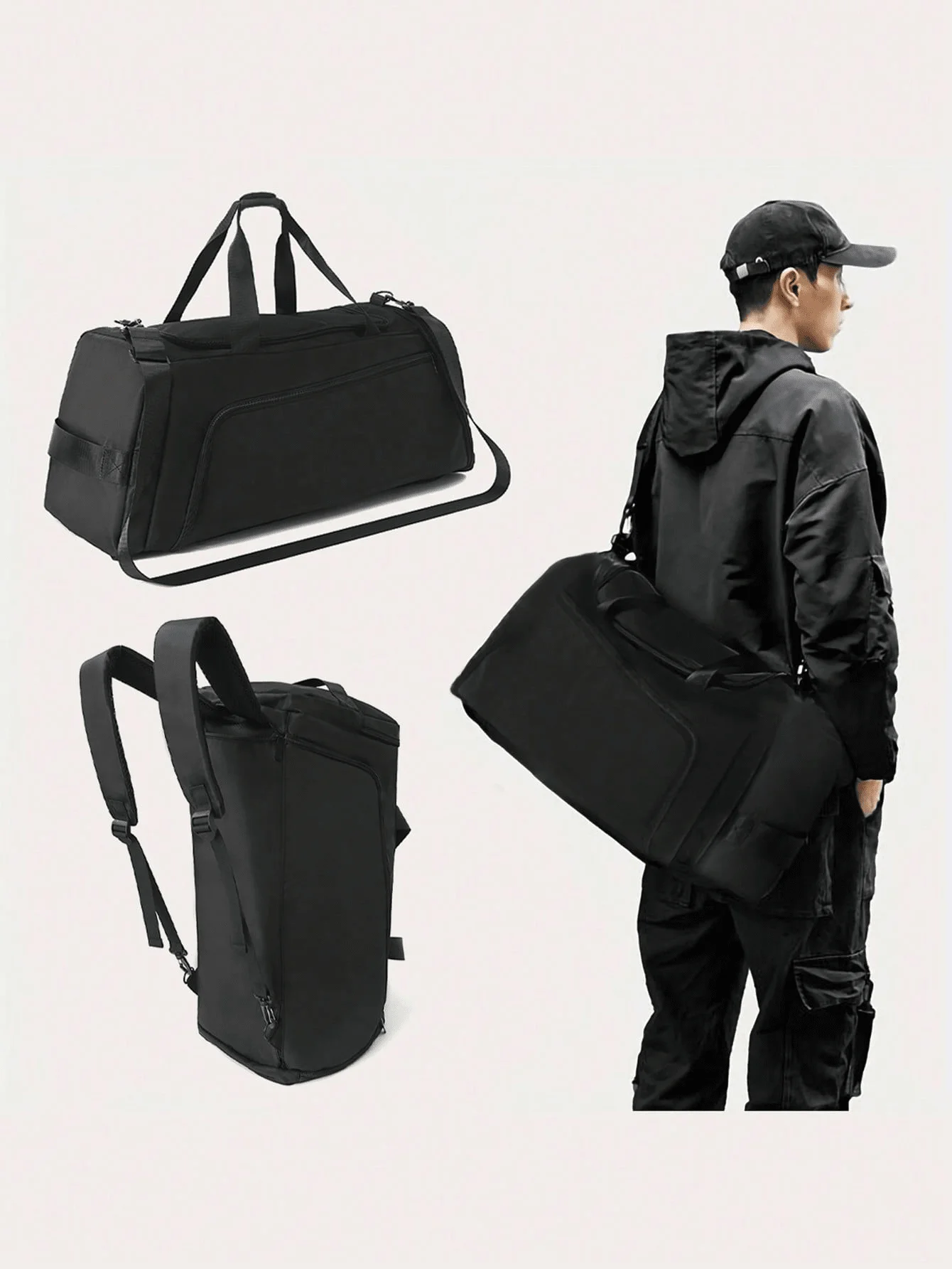 1pc Unisex Large Capacity Dry And Wet Separation Travel Bag, Fitness Bag, Sports Bag, Suitable For Outdoor Travel, Business Trip