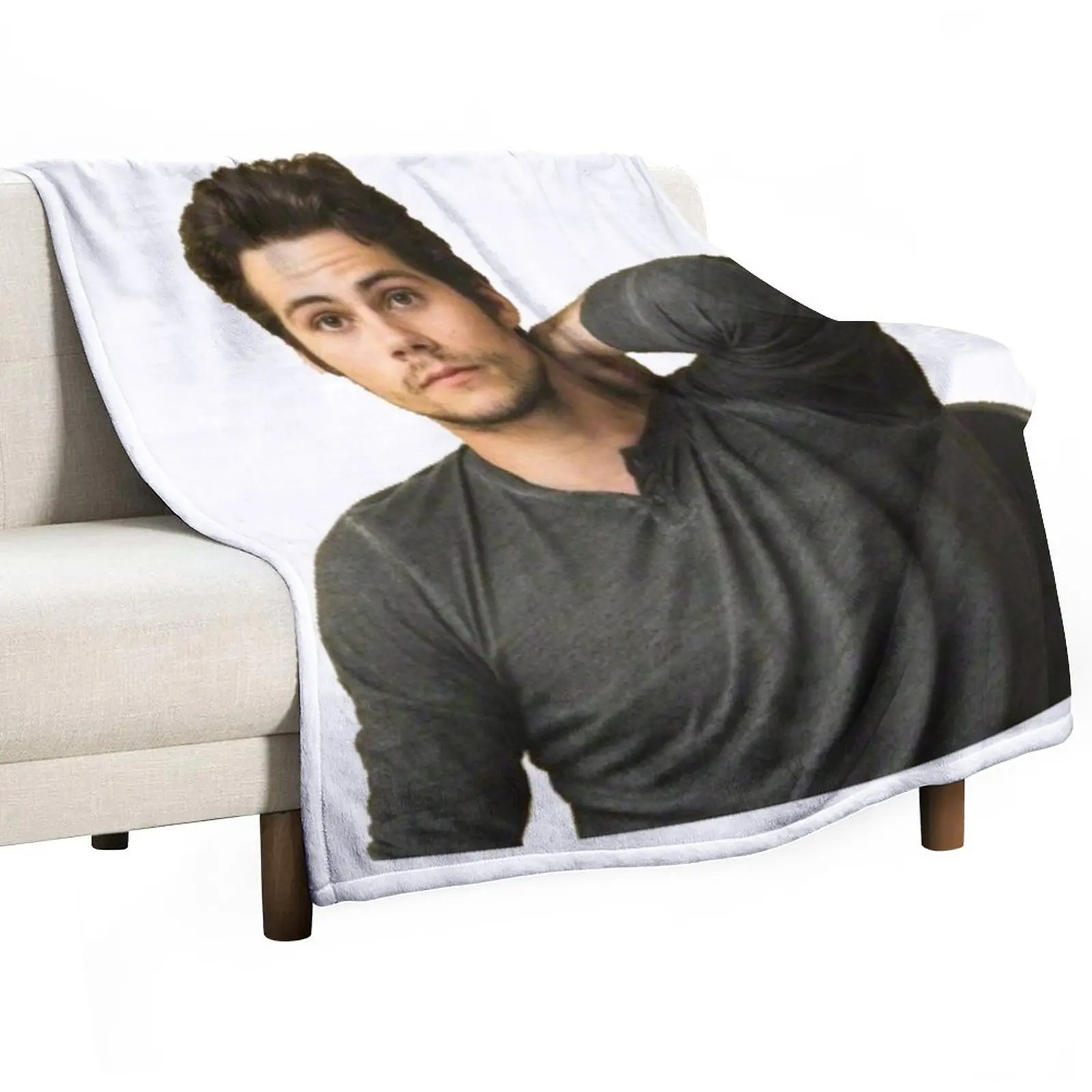 

Dylan O'Brien Throw Blanket Sofa Blankets Picnic Blanket Custom Blanket Dorm Room Essentials