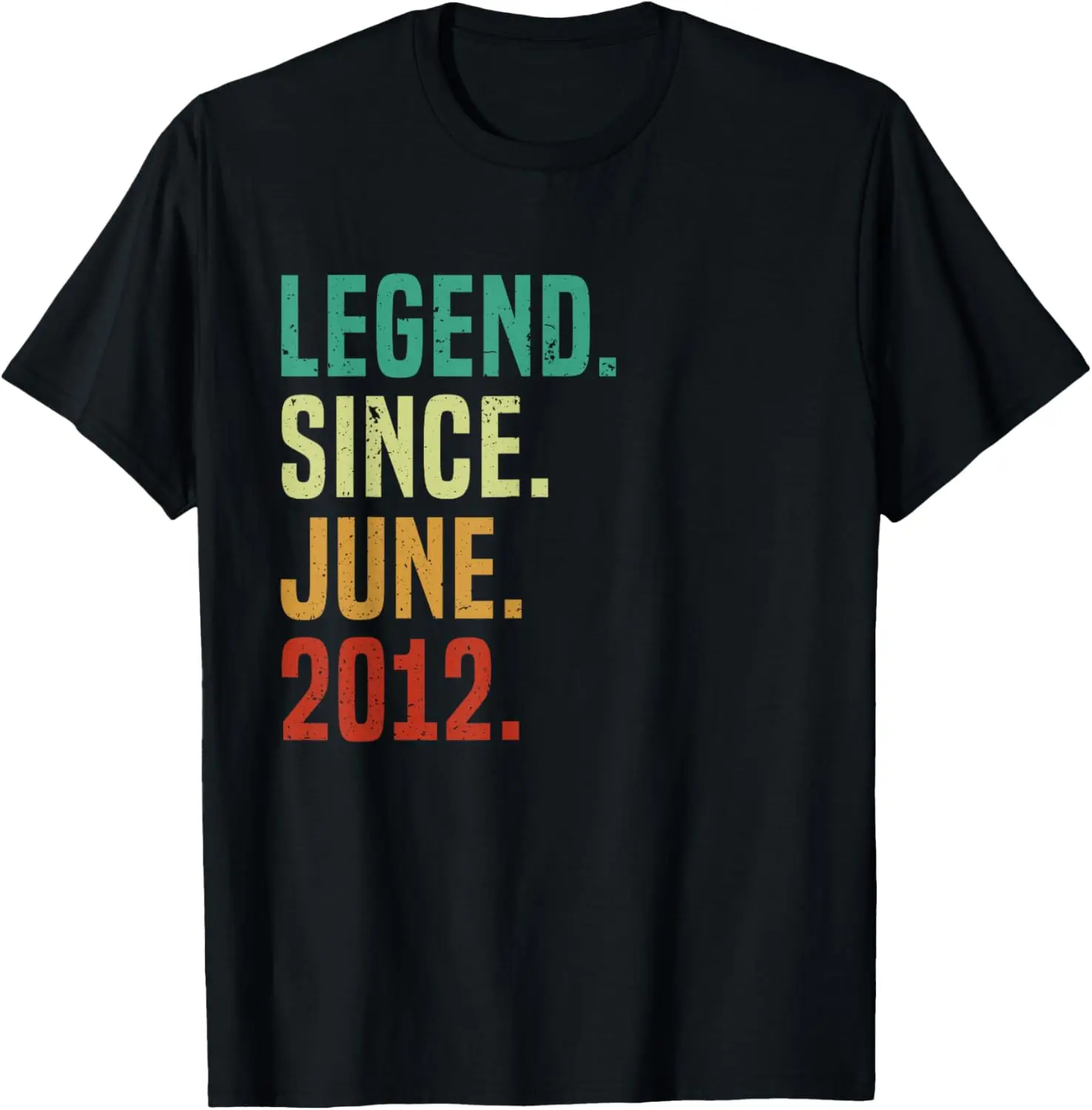 

12 Years Old Legend Since June 2012 12th Birthday T-Shirt