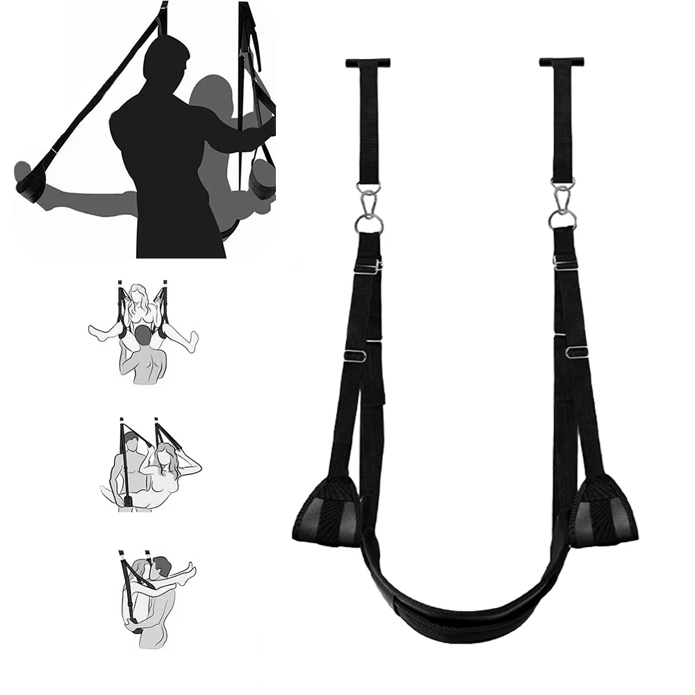 BDSM Door Sex Swing Sex Toys Bondage Slave Slings Hanging Door Handcuffs Leg Restraints Spreader Adult Toys for Women Couple sex toys sex swings