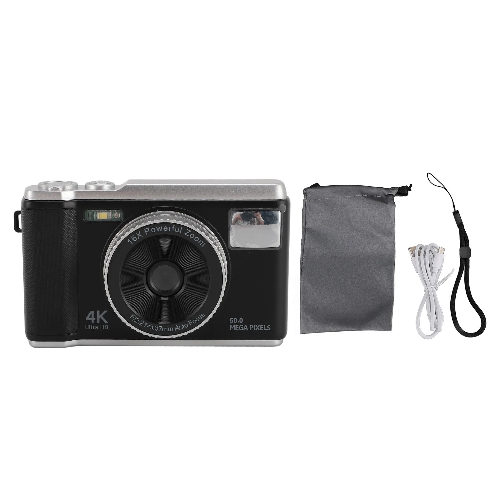 كاميرا رقمية 4K قابلة لإعادة الشحن بشاشة 2.8 بوصة...