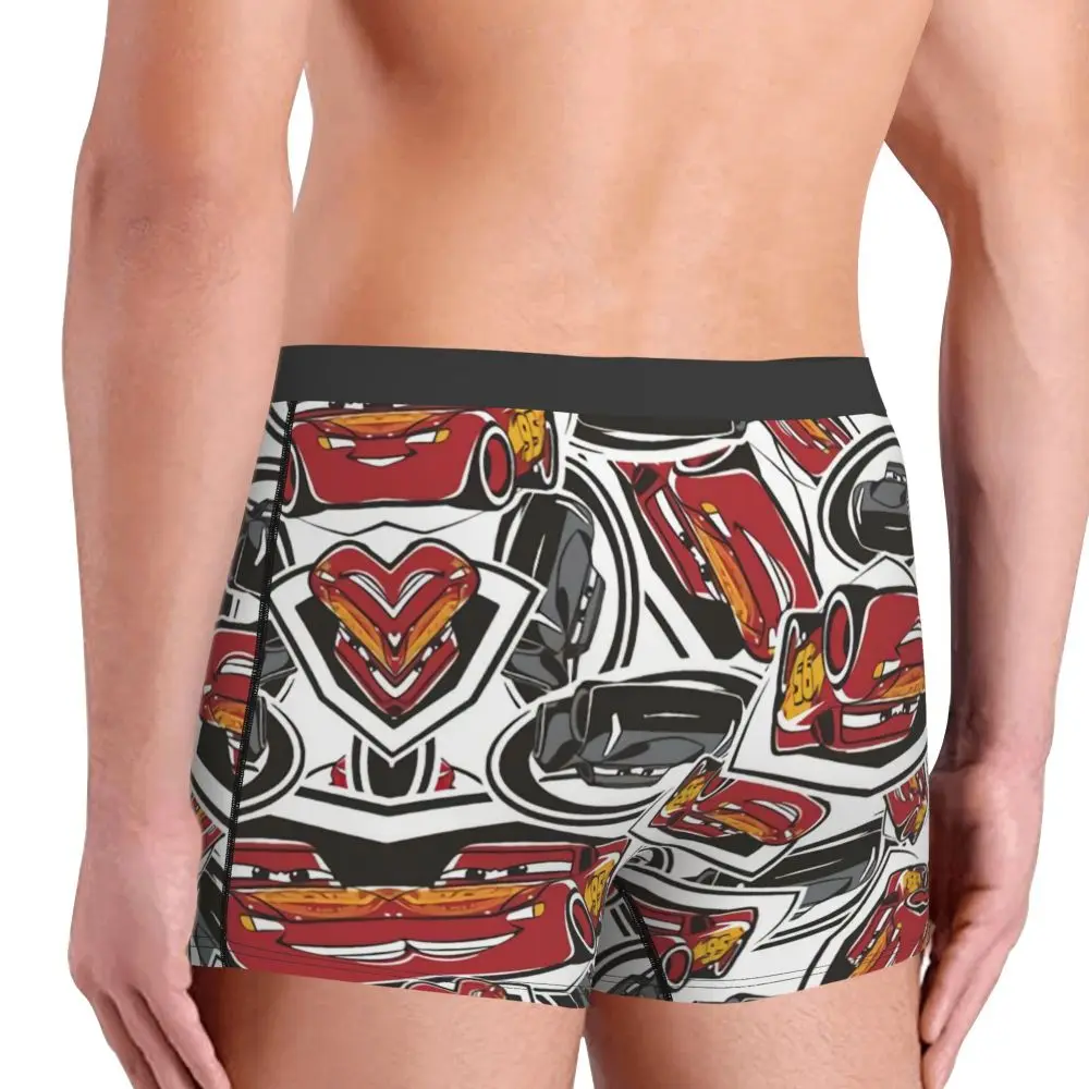 Custom Lightning McQueen Car Collage Boxers Shorts Men's Briefs Underwear Cool Underpants