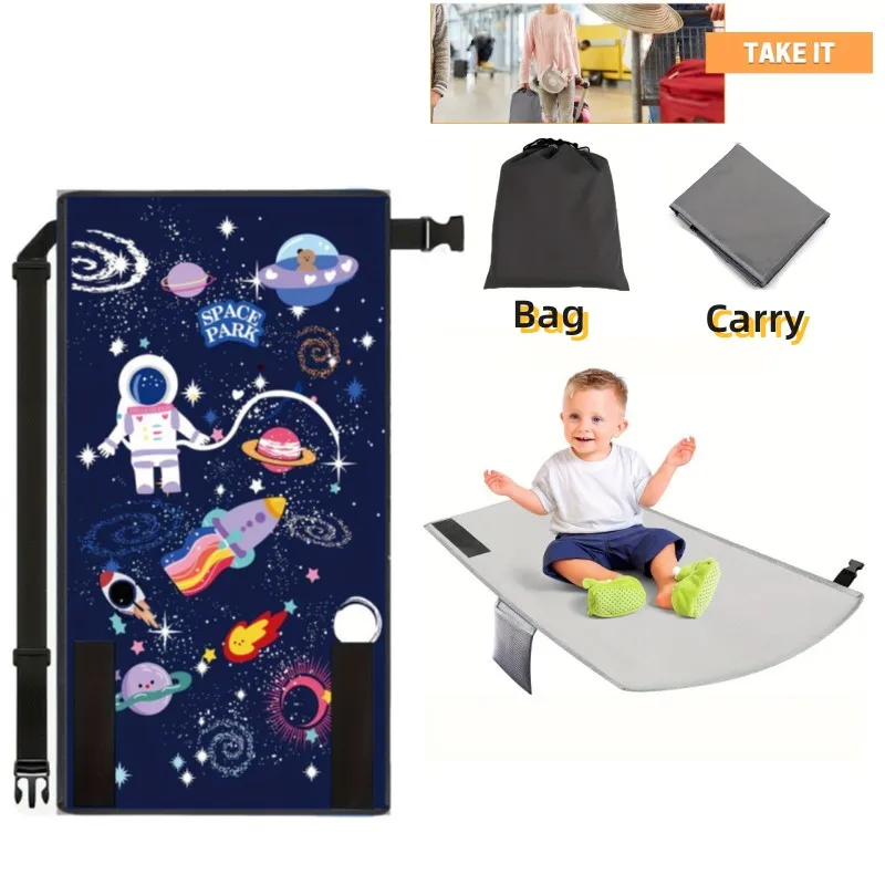 Kids Travel Airplane Bed Baby Pedals Bed Portable Travel Foot Rest Hammock Kids Airplane Seat Extender Leg Rest For