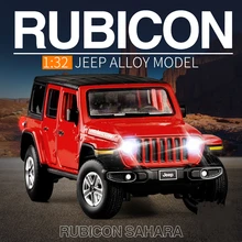 

1:32 Jeeps Wrangler Rubicon Alloy Car Model Diecasts Metal Toy Off-road Vehicles Car Model Simulation Collection Kids Toy Gift
