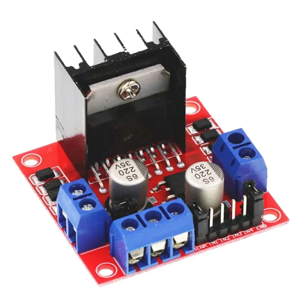 L298N 모터 드라이버 보드 모듈 로봇 자동차 용 DC 스테퍼 모터 컨트롤러 5V H 브리지 드라이브 25W 전원 공급 장치