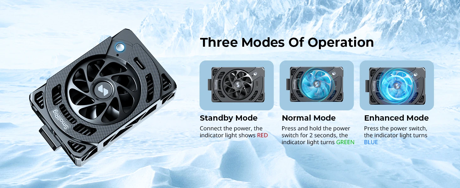 Cooling Fan for Sony Selected Cameras for Sony ZV-E1/ZV-E10/ZV-1/A7 IV/A7S III/