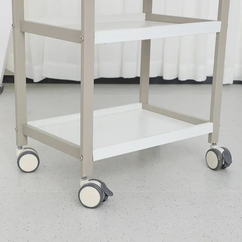 Beauty Salon Trolley salon rolling cart Cosmetic Hairdressing Auxiliary Cart Aesthetics Serving Carrello Estetista Multi-purpose Wheels Furniture