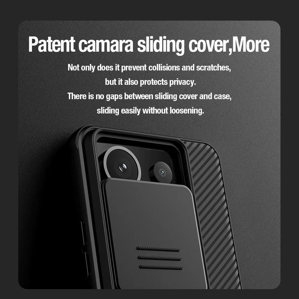 For Xiaomi Redmi Note 13 Pro 5G Case NILLKIN Slide Cases Lens Protection Case Anti-skid Cover For Redmi Note 13 Pro 5G Cover 3