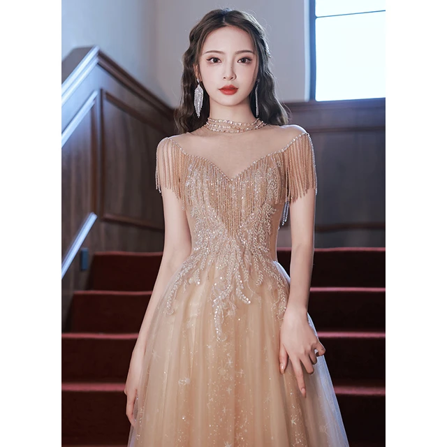 SWEETQT New Korean Light Wedding Dress Bridal Dresses White Bride Oansatz  Dream Princess Simple Long Sleeve Lace Appliques (Color : Off White 112, US  Size : 10) : Amazon.de: Fashion