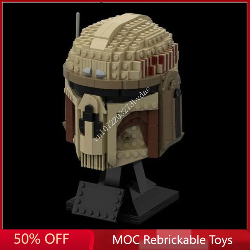 

679PCS Star Plan MOC Helmet the Executioner MOC SpaceShip Battle Model Building Block Architecture Education Assembly Model Toy