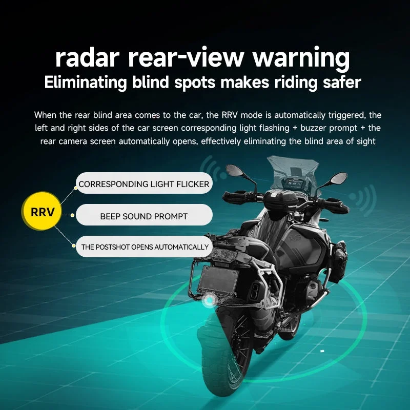 오토바이 네비게이션 GPS 도난 방지 퀵 릴리스 CarPlay 및 안드로이드 Auto 5.5인치 HD 화면 TPMS 듀얼