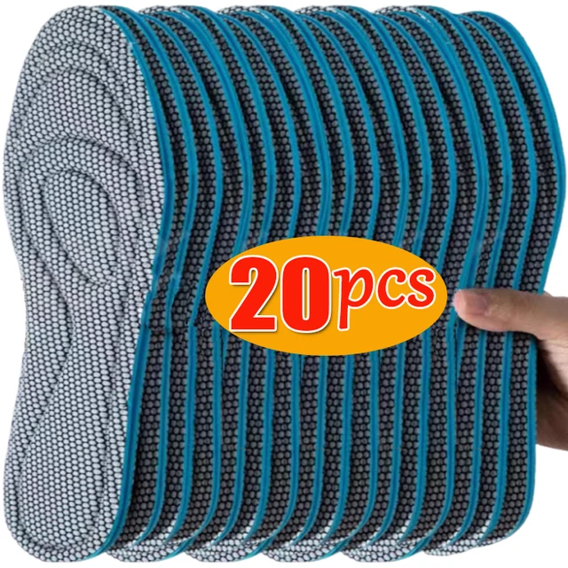 Semelles intérieures de chaussures personnalisables absorbant les chocs avec propriétés nano-antibactériennes désodorisantes absorbant la sueur adaptées à la course 1