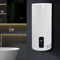 NOUVEAU Chauffe-eau électrique 100L, 2000W, avec écran LED, réservoir d'eau chaude suspendu, réglage du thermostat, blanc 1