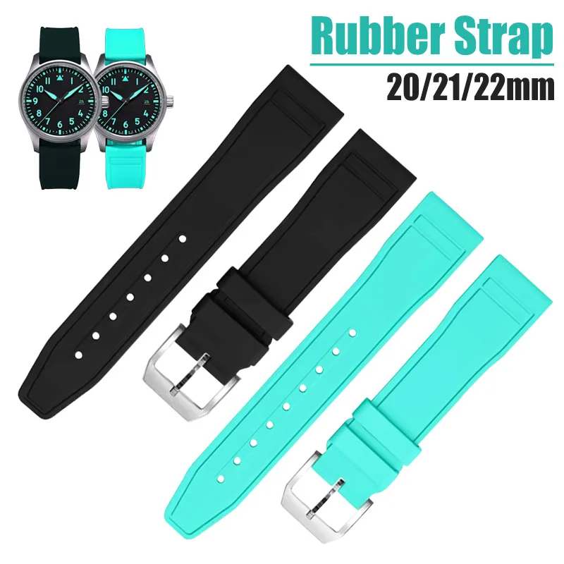 Premium Quick Release Rubber Watch Strap - Sport Bracelet Accessories Wristband - 20mm, 21mm, 22mm