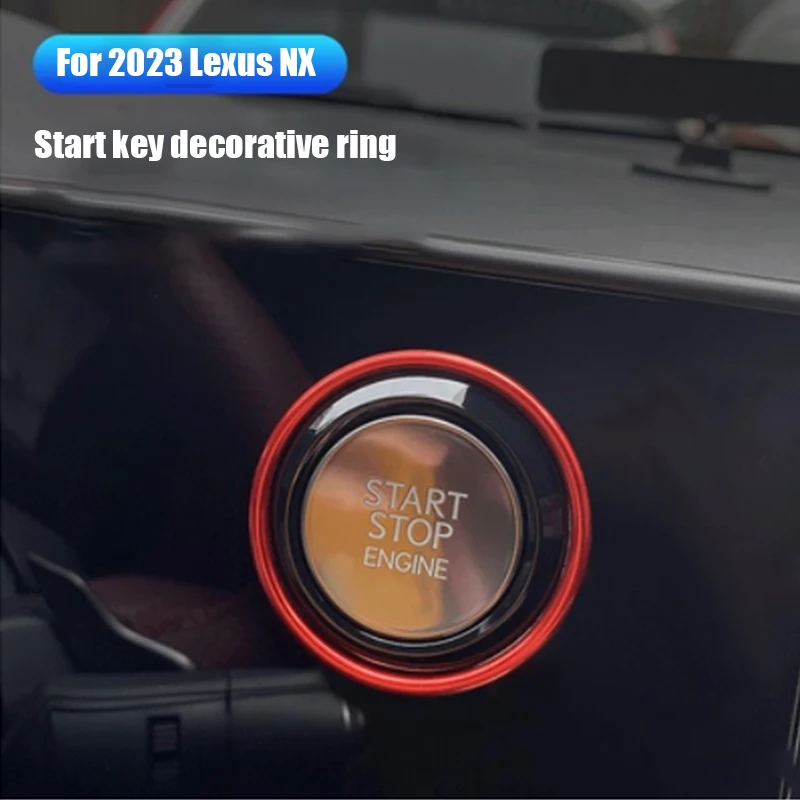

Для Lexus RX350h 2023-2024 NX260 модифицированные внутренние изделия RX350/500h пусковая декоративная кнопка с ярким кругом