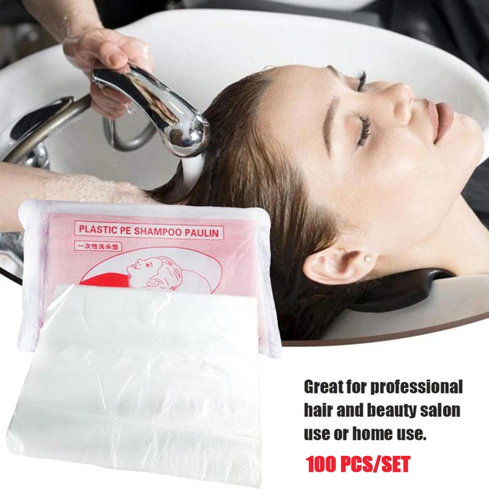 100Pcs Hair Cutting Capes Disposable Waterproof Hair Salon Capes