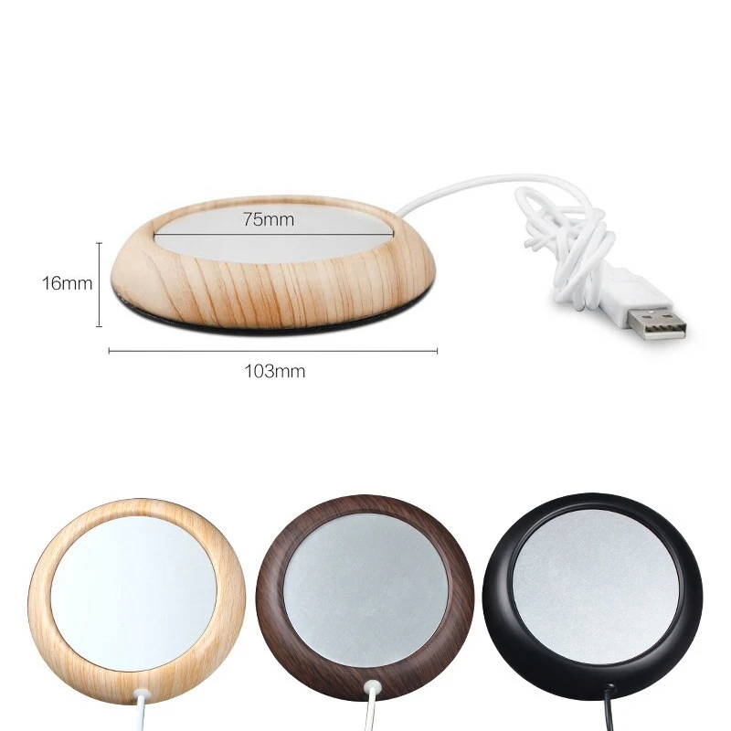 AD-Coffee Mug Mat Warmer, USB Constant Temperature Hot Coaster, For Office Home
